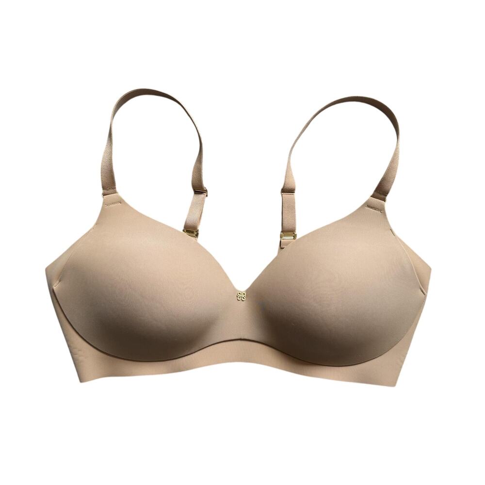 Honeylove Bra Womens 36C Beige T-Shirt Padded Seamless Smooth Adjustable Strap